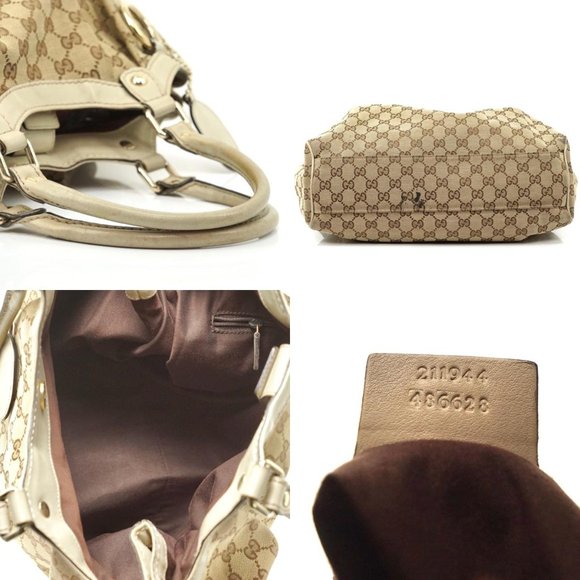 Auth Gucci Sukey Gg Pattern Handbag #3067G14 - Picture 5 of 7